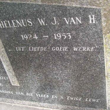 SCHOLTZ Helenus W.J. van H. 1924-1953