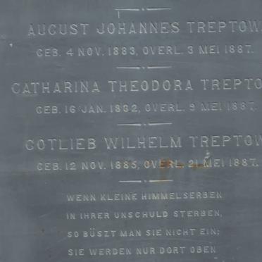 TREPTOW August Johannes 1883-1887 :: TREPTOW Catharina Theodora 1882-1887 :: TREPTOW Gotlieb Wilhelm 1885-1887