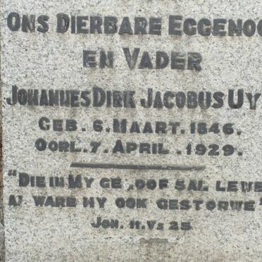 UYS Johannes Dirk Jacobus 1846-1929