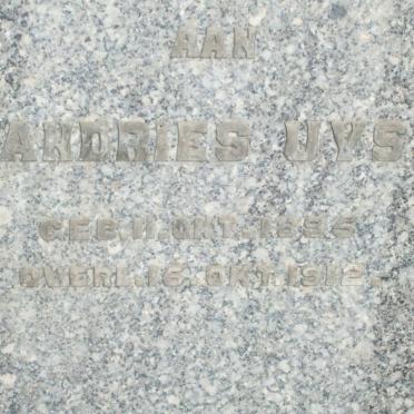UYS Johannes Dirk Jacobus 1846-1929 &amp; Elizabeth Maria BASSON 1861-1934 :: UYS Andries 1895-1912 