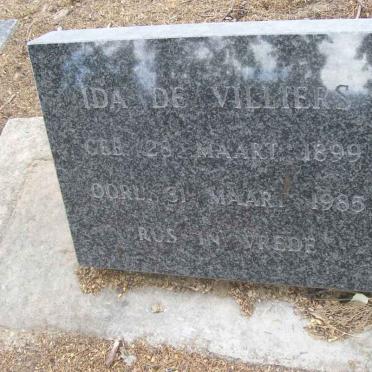 VILLIERS Ida, de 1899-1985