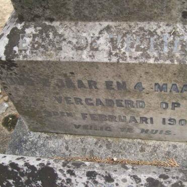 VILLIERS Edie, de -1900