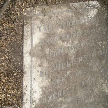 VILLIERS Jan Stephanus, de 184?-?? &amp; Cornelia Johanna LOUW 18??-??