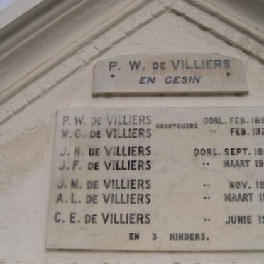VILLIERS P.W., de &amp; family