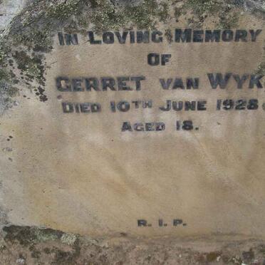 WYK Gerret, van -1928