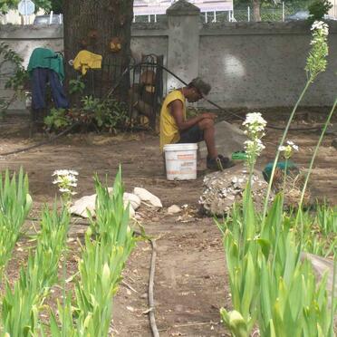 Municipal worker taking an extended break