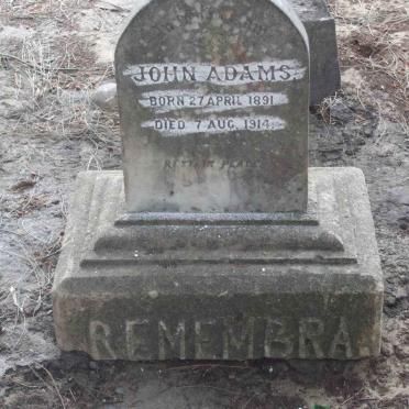 ADAMS John 1891-1914