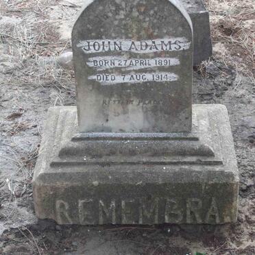 ADAMS John 1891-1914