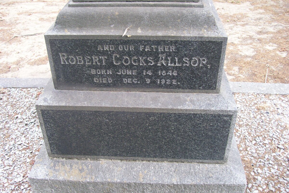 ALLSOP Robert Cocks 1846-1922 