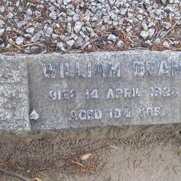 DEAN William -1922
