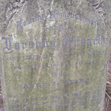 FRANCKE Jacobus -1908