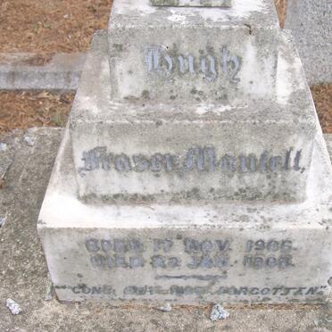 HUGH Fraser Mantell 1906-1908