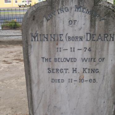 KING Minnie nee DEARN 1874-1905