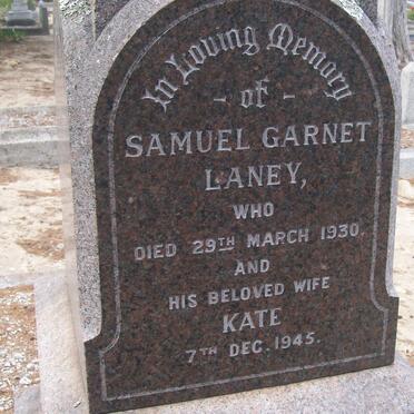 LANEY Samuel Garnet -1930 &amp; Kate -1945