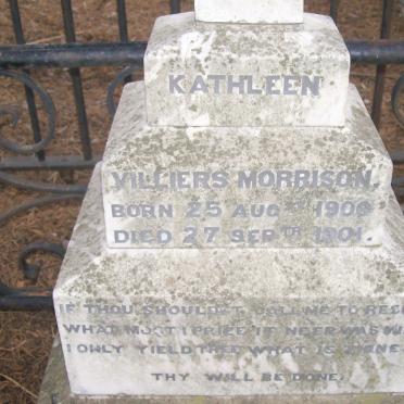 MORRISON Kathleen Villiers 1900-1901