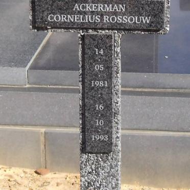 ACKERMAN Cornelius Rossouw 1981-1993