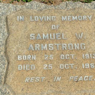 ARMSTRONG Samuel W. 1913-1961