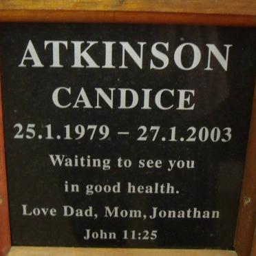 ATKINSON Candice 1979-2003