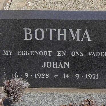 BOTHMA Johan 1925-1971