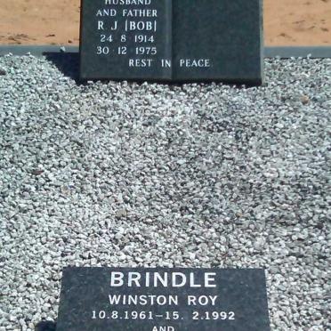 BRINDLE R.J. 1914-1975 :: BRINDLE Winston Roy 1961-1992 &amp; Jessie Patricia 1964-1992