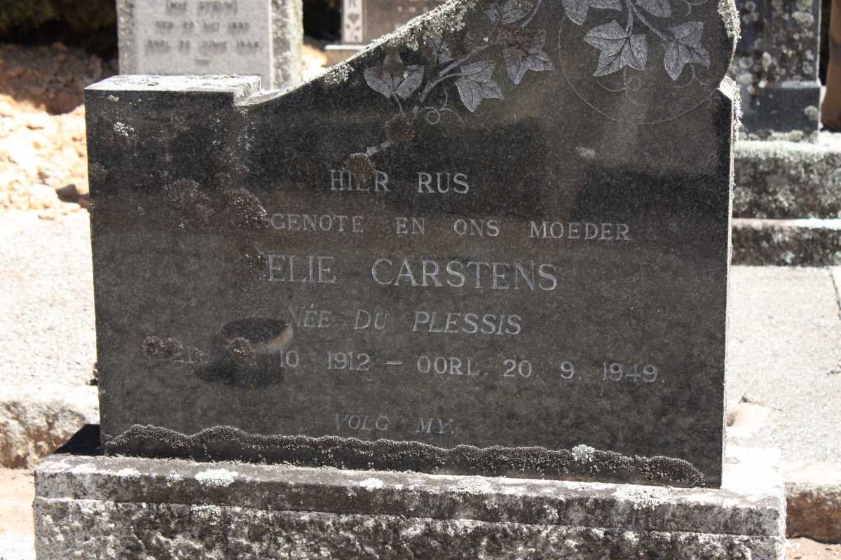 CARSTENS Nelie nee DU PLESSIS 1912-1949