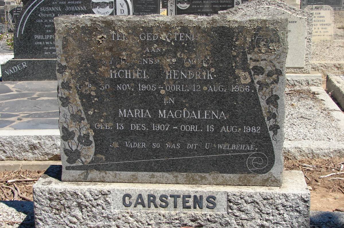 CARSTENS Michiel Hendrik 1905-1956 &amp; Maria Magdalena 1907-1982