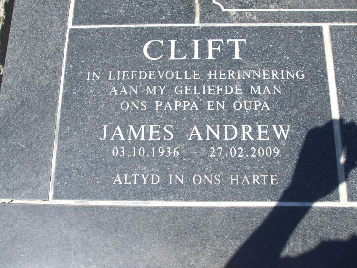 CLIFT James Andrew 1936-2009