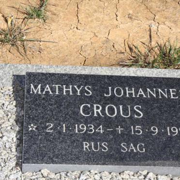 CROUS Mathys Johannes 1934-1992