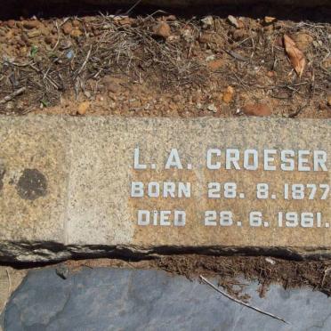 CROESER L.A. 1877-1961