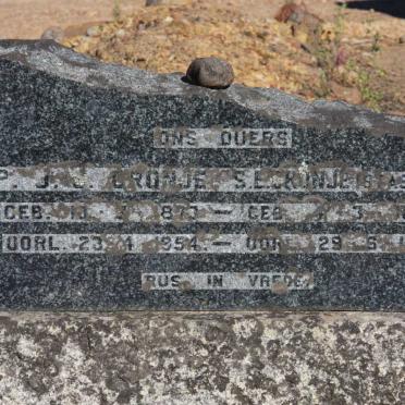 CRONJE P.J.? 1873-1954 &amp; S.E. STASSEN 1886-1967