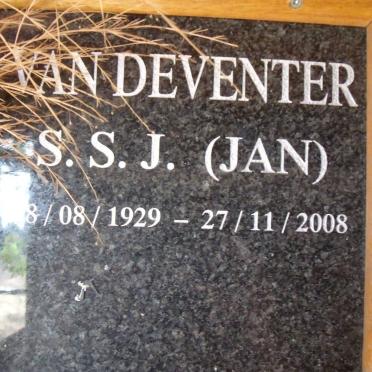 DEVENTER S.S.J, van 1929-2008