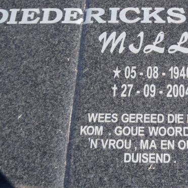 DIEDERICKS Milly 1940-2004