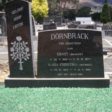 DORNBRACK Ernst 1922-1977 &amp; Maria Christina 1923-1999