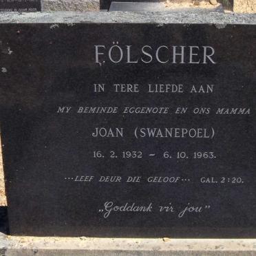 FöLSCHER Joan nee SWANEPOEL 1932-1963