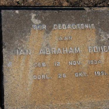 FOUCHE Jan Abraham 1834-1951 :: VISSER J. -1952