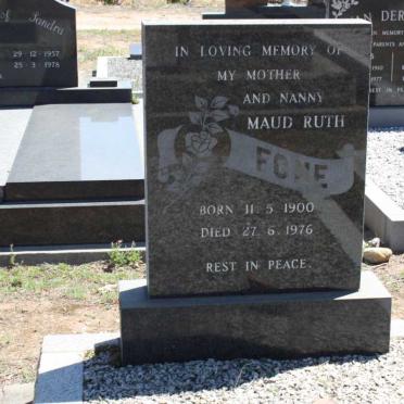 FONE Maud Ruth 1900-1976