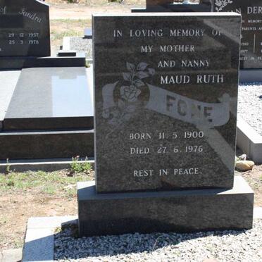 FONE Maud Ruth 1900-1976