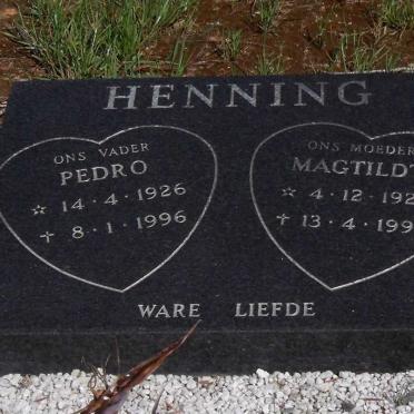 HENNING Pedro 1926-1996 &amp; Magtildt 1926-1994