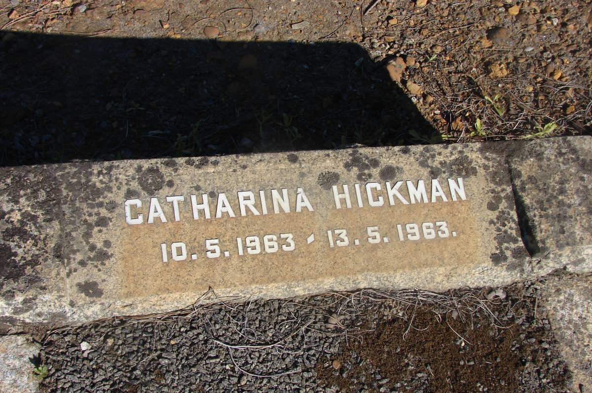 HICKMAN Catharina 1963-1963