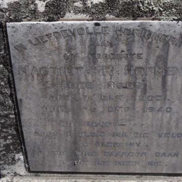 HOFMEYR Magrieta R. nee ROOS 1903-1940