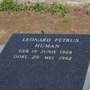 HUMAN Leonard Petrus 1928-1982