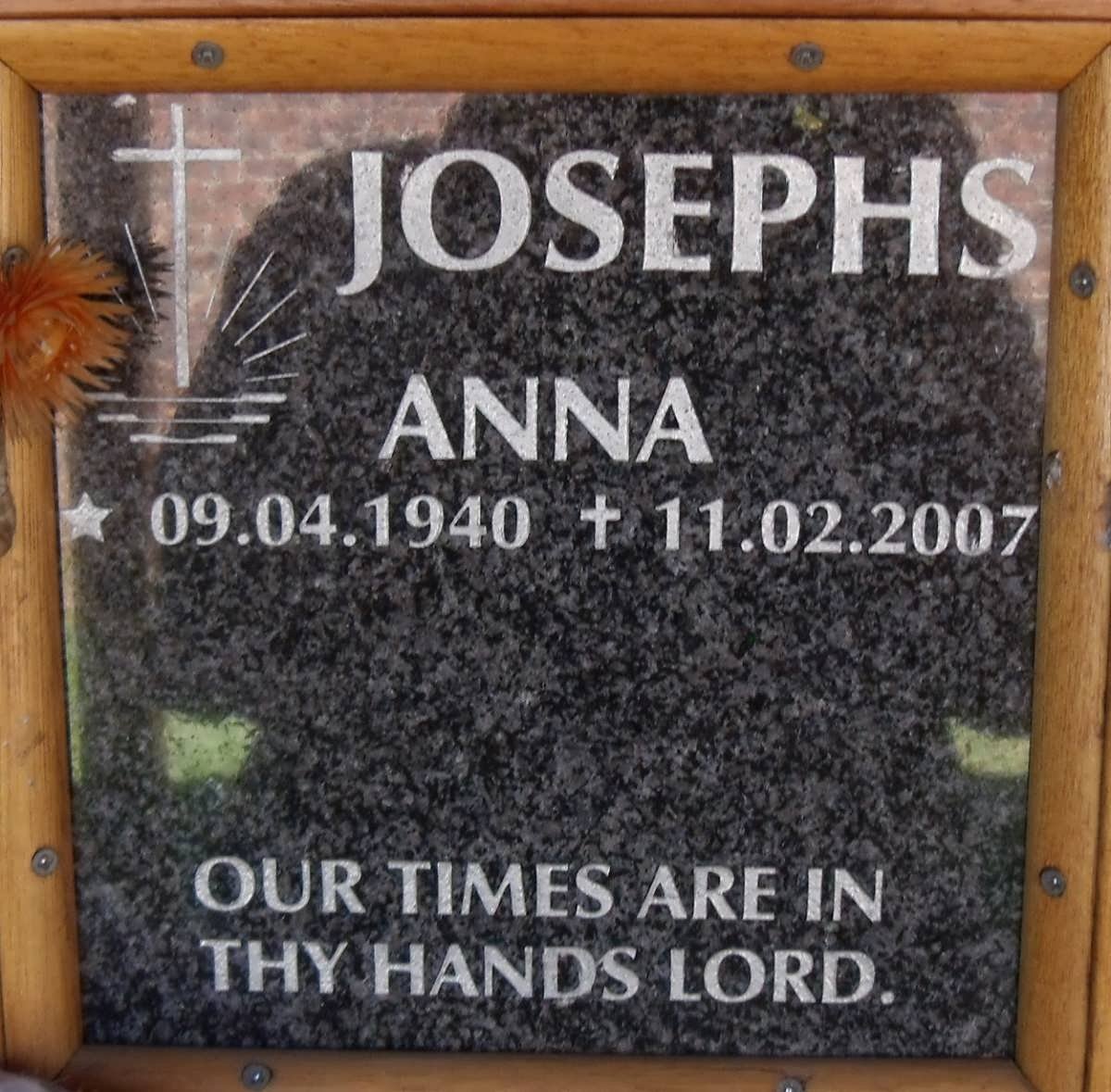 JOSEPHS Anna 1940-2007