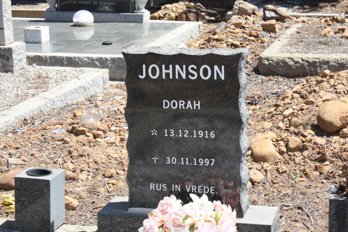 JOHNSON Dorah 1916-1997