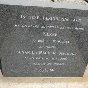 LOUW Pierre 1912-1964 & Susan LAUBSCHER nee HUGO 1920-2007