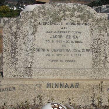 MINNAAR Jacob Elisa 1861-1952 & Sophia Christina ZIPP 1877-1952