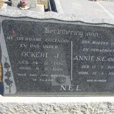 NEL Ockert J. 1910-1966 &amp; Annie S.E. 1920-2008