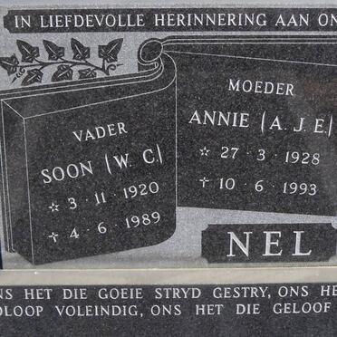 NEL W.C. 1920-1989 &amp; A.J.E. 1928-1993
