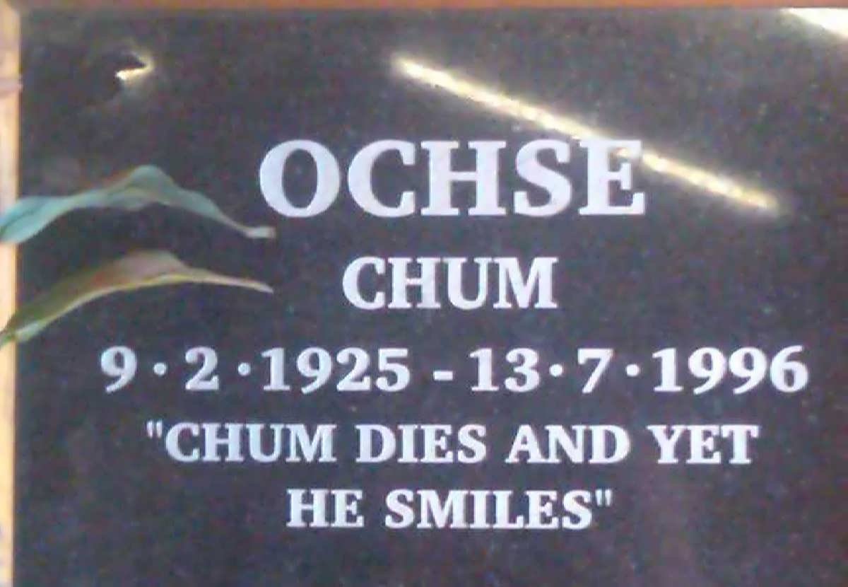 OCHSE Chum 1925-1996