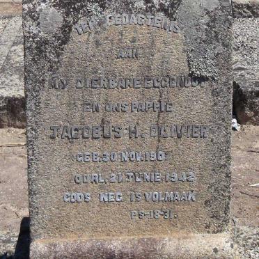 OLIVIER Johannes H. 1907-1942