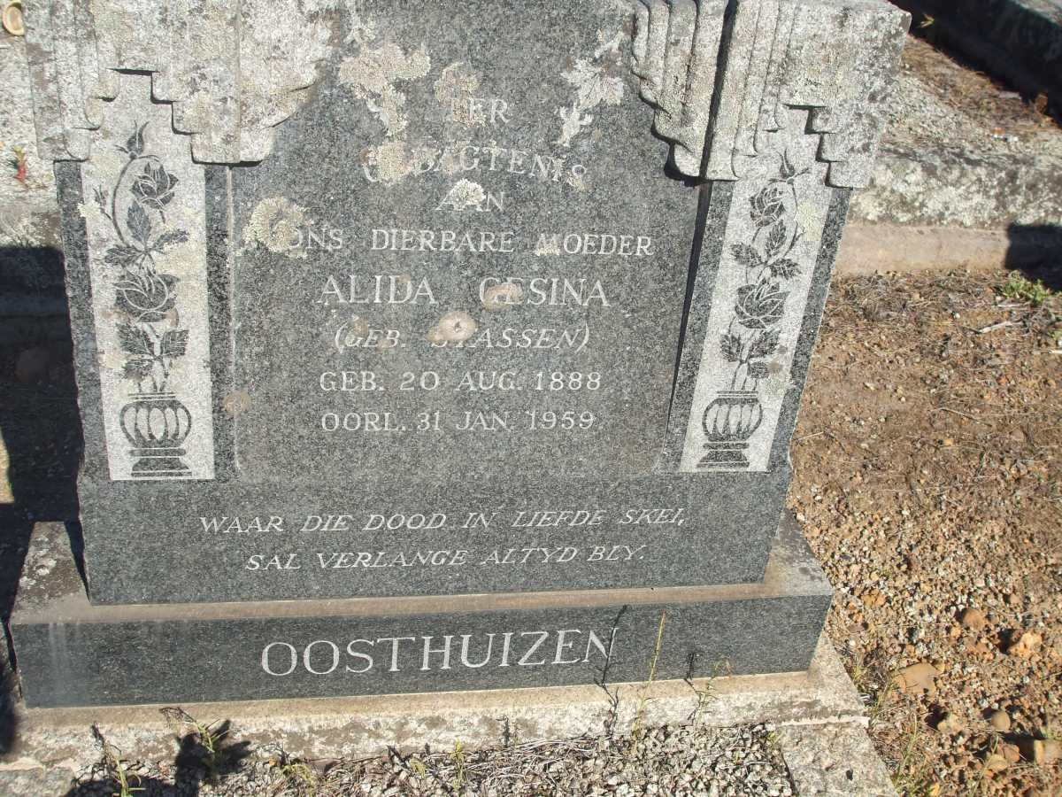 OOSTHUIZEN Alida Gesina nee STASSEN 1888-1959